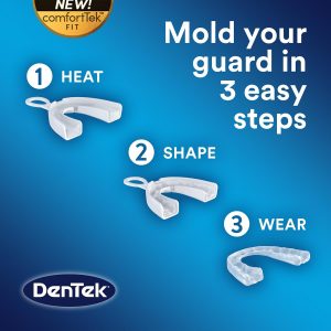 DenTek Protector dental de ajuste profesional, protector bucal para rechinar dientes por la noche, 1 unidad