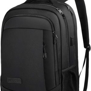 Monsdle Travel Laptop Backpack Anti Theft Backpacks with USB Charging Port, Travel Business Work Bag 15.6 Inch College Computer Bag for Men Women, Black | USB Charging Port, College Computer Bag