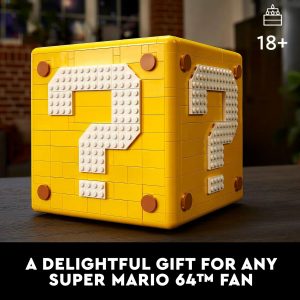 LEGO Super Mario 64 Question Mark Block Building Set - Video Game Model Set for Adult Fans, Ages 18+ - Includes 4 Microscale Game Levels W/ 10 Minifigures - 71395