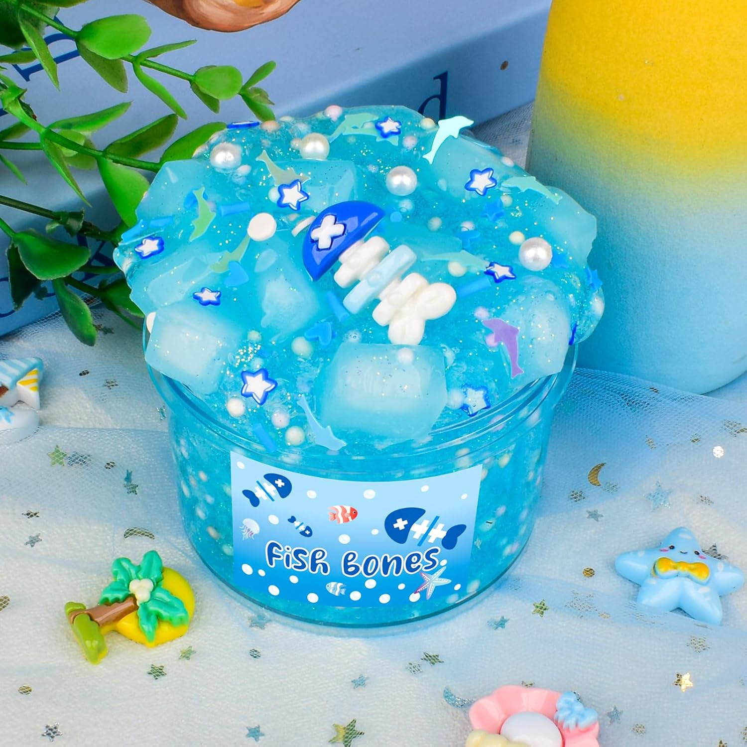 9 Packs Lucky Box Slime Kit - Cloud Butter & Clear Slime, Crunchy Slimes for Kids, Non Sticky, Party Favors, Goodie Bag Stuffers, 8-12 Year Old Girls Boys Birthday Gift Ideas Cute Stuff