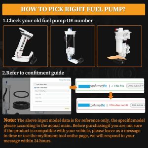 2001-2005 Fuel Pump Assembly Compatible for Toyota Echo 2001-2005, Scion xA 2004-2005, xB 2004-2005 1.5L, Replace SP9030M, 768GE, E9363M, P77369M, 570-2490, 2322121060