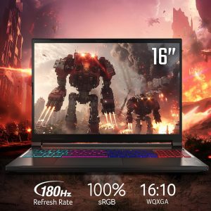 acer Nitro V 16S AI Gaming Laptop | NVIDIA GeForce RTX 5060 GPU | AMD Ryzen 7 260 Processor | 16" WUXGA IPS 180Hz Display | 32GB DDR5 | 1TB Gen 4 SSD | Wi-Fi 6 | ANV16S-41-R2AJ