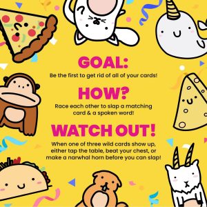 Taco Cat Goat Cheese Pizza Wildly Entertaining Card Game for Family and Group Game Night | Easy to Learn and Play with 10-15 Minute Rounds | Fun for Kids, Teens, Adults, and Families | 2-8 Players