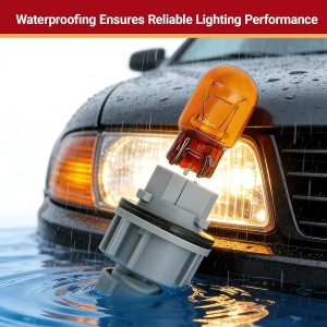 Juego de arnés de cableado de bombilla de señal de giro, bombilla de iluminación de automóvil, bombilla de filamento dual ámbar y reemplazo de soporte para 26243-5HA0A, compatible con Nissan