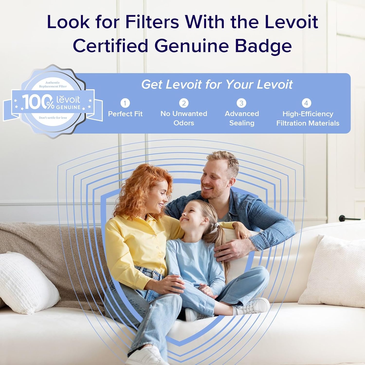 LEVOIT Purificadores de aire para el hogar, habitación grande de hasta 1875 pies cuadrados, con prefiltro lavable, verificación AHAM, monitor de calidad del aire, modo de sueño HEPA para alergias, pelo de mascotas en el dormitorio, Vital 200S-P, color blanco