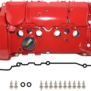 N13 Upgraded Aluminum Valve Cover Compatible with BMW 116i 316i 118i 120i N13B16A Replace# 11127646553 11127601863