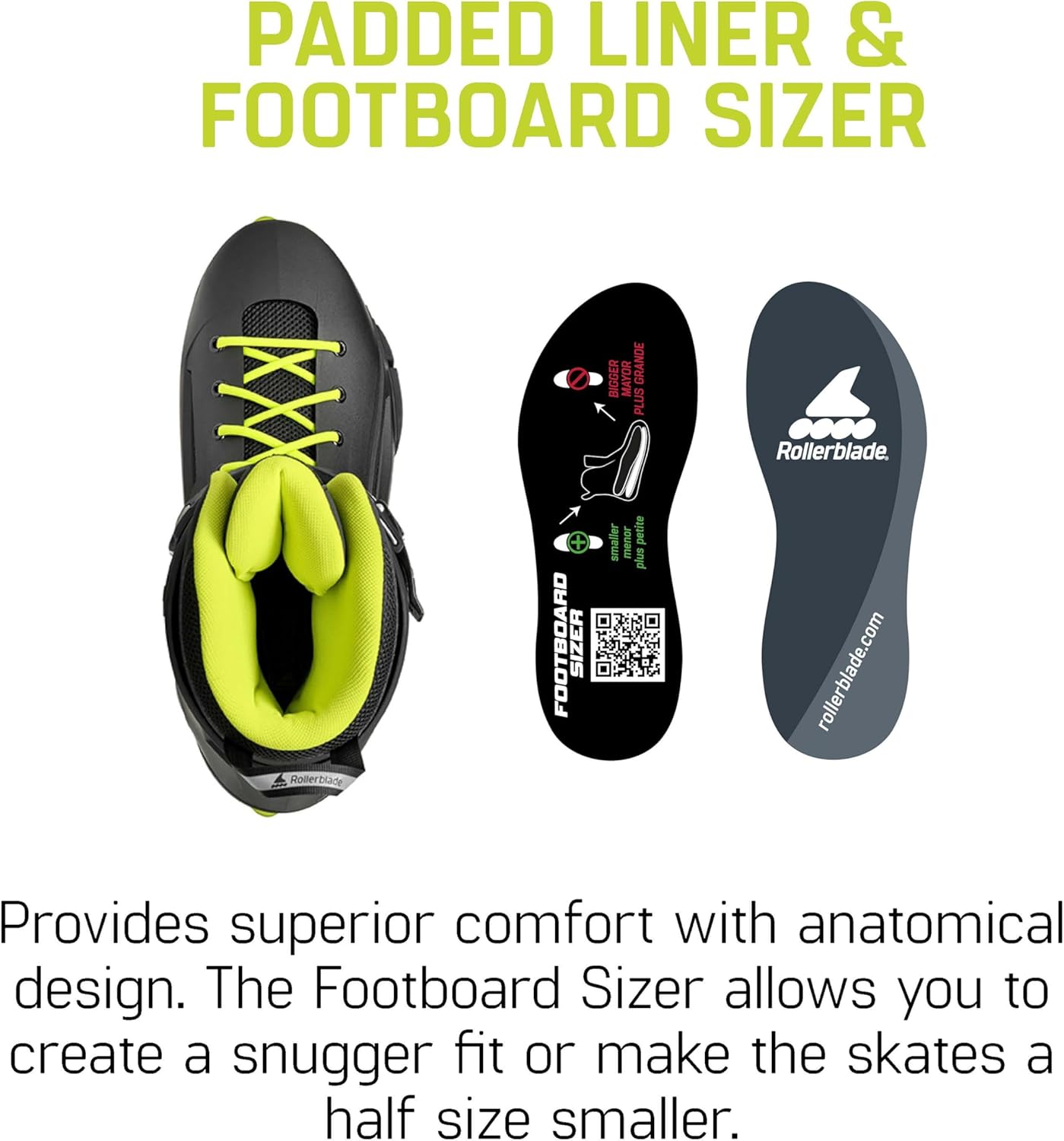 Rollerblade Lightning Men's Urban Inline Skate, Black and Lime