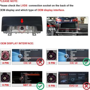 PEMP Linux Screen for BMW 2012-2017 F30 F31 F32 F33 F34 F35 F20 F21 F22 NBT CIC, Support iOS 26 Wired and Wireless CarPlay Retrofit Android Auto 328i 320i Accessories Radio