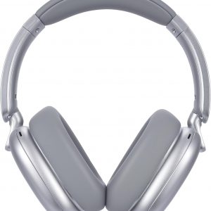 RORSOU C6 Active Noise Cancelling Headphones, Wireless Over Ear Bluetooth Headphones, 60H Playtime, Lightweight Folding Deep Bass Comfort Fit Ear Cups Headset with Mic for iPad/Travel/PC/Home Silver