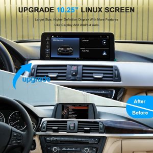 PEMP Linux Screen for BMW 2012-2017 F30 F31 F32 F33 F34 F35 F20 F21 F22 NBT CIC, Support iOS 26 Wired and Wireless CarPlay Retrofit Android Auto 328i 320i Accessories Radio