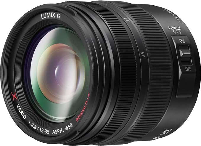 Panasonic LENTE LUMIX G X VARIO, 12-35MM, F2.8 ASPH., MICRO CUATRO TERCIOS PROFESIONALES SIN ESPEJO, POWER OPTICAL I.S. H-HS12035 (Modelo 2012 - USA BLACK)