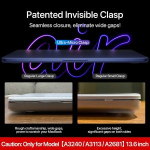 Matte Case for MacBook Air 13/13.6-inch (M5/M4/M3/M2, 2022–2026 Models A3240 A3113 A2681), Lightweight | Scratch & Fingerprint Resistant | Closes Seamlessly | Ideal for Work, Travel & Study