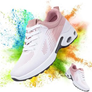 Padgene Zapatillas para Mujer con Cojín de Aire Zapatos para Correr Ligeros Zapatos de Tenis para Caminar de Malla Transpirables para Gimnasio Trabajo Moda Zapatillas Deportivas Cómodas Casuales