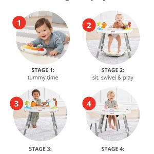 Skip Hop Baby Activity Center: Interactive Play Center with 3-Stage Grow-with-Me Functionality, 4mo+, Explore & More