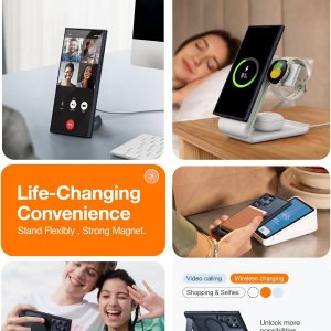 TORRAS Fuerte soporte magnético y sin costuras para Samsung Galaxy S24 Ultra, apto para MagSafe, protección contra caídas de grado mil, soporte para Samsung Galaxy S24 Ultra, parte trasera translúcida/borde negro