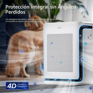 LEVOIT Purificadores de aire para el hogar, habitación grande de hasta 1875 pies cuadrados, con prefiltro lavable, verificación AHAM, monitor de calidad del aire, modo de sueño HEPA para alergias, pelo de mascotas en el dormitorio, Vital 200S-P, color blanco