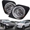 munirater Fog Lights Driving Lamps+Switch+H11 Bulbs Replacement for RAV 4 2009-2012 Clear Bumper Fog Light Assembly