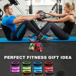 Adjustable Ankle Weights 1-3/4/5/6/8/10/12/15/20 LBS Pair with Removable Weight for Jogging, Gymnastics, Aerobics, Physical Therapy