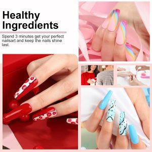 Nail Polish Kit with UV Light 25 Colors Gel Polish Starter Kit