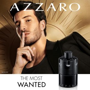 Azzaro The Most Wanted Eau de Parfum Intense - Colonia para hombres amaderada y seductora - Fragancia Fougère, ambar y picante para noche de cita - Uso duradero - Perfumes de lujo para hombres