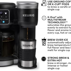 Keurig K-Duo Hot & Iced Single Serve & Carafe Coffee Maker, MultiStream Technology, 72oz Reservoir (Gen 2)