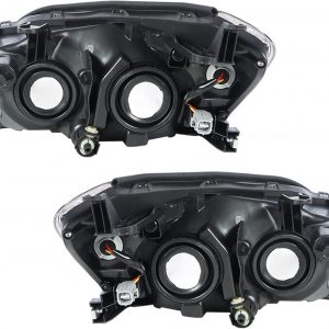 labwork - Conjunto de faros delanteros de repuesto para Toyota Rav4 2009-2012, proyector negro, set para lado del conductor y del pasajero