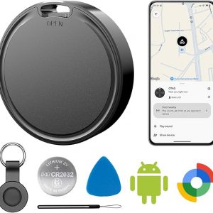 Air Tags for Android,Air Tags-1 Pack Android,Air Tracker Tags with 1 Case,2 Year Battery Life,Google Find Trackers for Google'S Find Hub App,IP65 Waterproof Luggage Tracker Tags for Keys