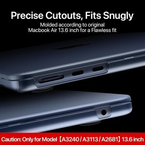Matte Case for MacBook Air 13/13.6-inch (M5/M4/M3/M2, 2022–2026 Models A3240 A3113 A2681), Lightweight | Scratch & Fingerprint Resistant | Closes Seamlessly | Ideal for Work, Travel & Study