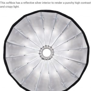 GODOX QR-P70 - Caja de luz parabólica de 27.5 pulgadas / 27.6 in, montaje Bowens, caja de luz parabólica de liberación rápida, con difusor frontal e interior y rejilla SL-60W AD600BM VL150 UL150