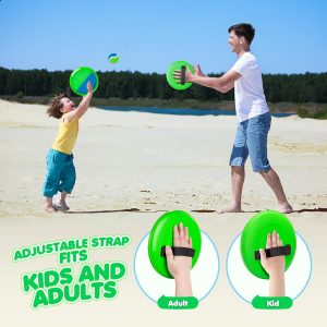Toss and Catch Ball Set Upgraded - Kids Toys Beach Toys Baseball Games - Sturdy & Water-Resistant Great for Outdoor Pool Yard Games - Classic Gift for Boys Girls 3 4 5 6 7 8 9 10 11 12+ Years Old