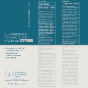 Colorescience Protector facial de protección total Flex SPF 50, 1.8 fl. oz.