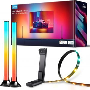 Govee TV Backlight 3 Lite Kit, 11.8ft RGBICW Wi-Fi TV LED Strip Lights for 55-65in TVs with Camera and 15 Inches Smart Light Bars with 4-in-1 Light Beads - Works with Alexa & Google Home