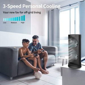 Dr. Prepare Desk Fan Tower Fan Cooling Fan, Portable Oscillating Fan with 3-Speed Options, Dual Air Circulation, 110° Oscillation, 3 Timers, Table Fan for Bedroom Dorm Room Office Desktop, 13 inch