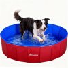 Foldable Dog Pool,pet Pool, Dog Swimming Pool,Collapsible Dog Bath Tub, Portable Pet Grooming Tub,M