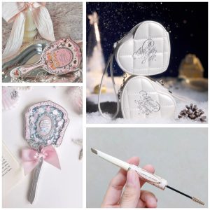 Flower Knows Feb-The Heartfelt Affair Kit,16 Pieces Makeup Gift Kit,Includes Make-up Palette,Lipgloss,Eyeshadow,Blush,Brow Pencil,Hand Mirror,Brush,Perfect Valentine,Make Up Gift for Women&Girls