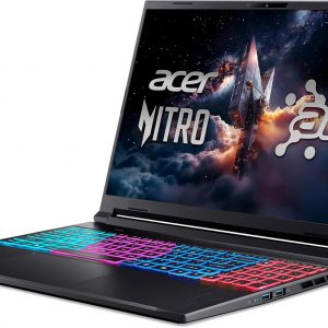 acer Nitro V 16S AI Gaming Laptop | NVIDIA GeForce RTX 5060 GPU | AMD Ryzen 7 260 Processor | 16" WUXGA IPS 180Hz Display | 32GB DDR5 | 1TB Gen 4 SSD | Wi-Fi 6 | ANV16S-41-R2AJ