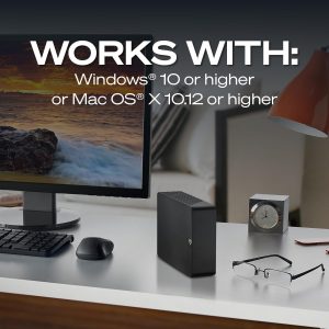 Seagate Expansion 8TB Disco duro externo HDD - USB 3.0, con servicios de recuperación de datos de rescate (STKP8000400)