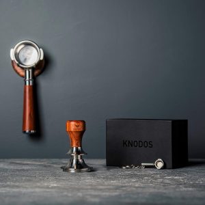 58.5mm Espresso Tamper – Rosewood Handle, Self-Leveling & Double Spring Loaded Calibrated Design Fits 58mm Portafilter Basket for Precise Consistent Shots