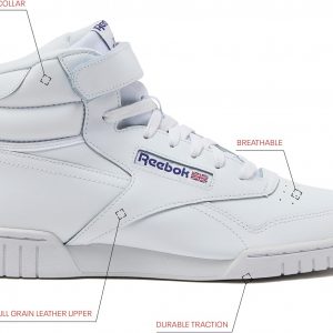 Reebok EX-O-FIT HI High Top Basketball Shoes for Men, Retro Men's Sneakers