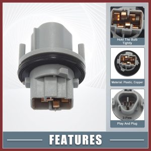 Soporte para bombilla de señal de giro 26243-9B91A 262439B91A para Nissan Altima 2009-2022 para Nissan Rogue 2014-2022 Reemplazo de piezas