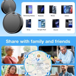 Air Tags for Android,Air Tags-1 Pack Android,Air Tracker Tags with 1 Case,2 Year Battery Life,Google Find Trackers for Google'S Find Hub App,IP65 Waterproof Luggage Tracker Tags for Keys