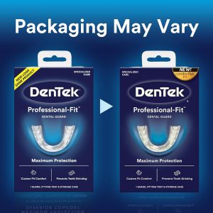 DenTek Protector dental de ajuste profesional, protector bucal para rechinar dientes por la noche, 1 unidad