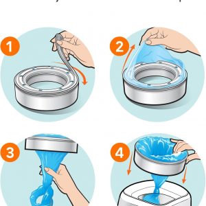 Repuesto de pañales Diaper Genie de Playtex, 270 unidades (paquete de 3), X0039500, 3, 3