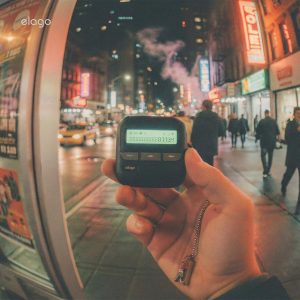 elago Pager Case Compatible with Samsung Galaxy Buds 4 Pro & Galaxy Buds 4 Case, Landyard Included, Shock Resistant, Full Protection (Black)