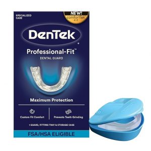 DenTek Protector dental de ajuste profesional, protector bucal para rechinar dientes por la noche, 1 unidad