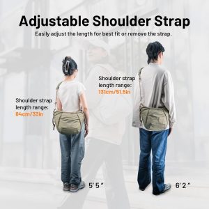 PGYTECH OneGo Rope Strap Camera Bag – Multifunctional Shoulder Bag for Urban Photographers. Compact Camera Bag Compatible with Sony/Canon/Nikon/Mirrorless Cameras, Mist