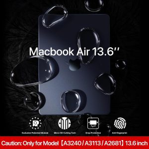 Matte Case for MacBook Air 13/13.6-inch (M5/M4/M3/M2, 2022–2026 Models A3240 A3113 A2681), Lightweight | Scratch & Fingerprint Resistant | Closes Seamlessly | Ideal for Work, Travel & Study