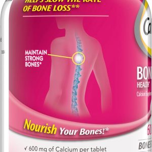 Caltrate 600 Plus D3 Calcium and Vitamin D Supplement Tablets, Bone Health Supplements for Adults - 120 Count (Pack of 2)