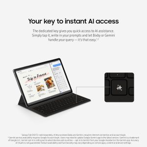 Samsung Galaxy Tab S10 FE+ 13.1” 256GB WiFi Android Tablet, Large Display, Long Battery Life, Exynos 1580 Processor, IP68, Water-Resistant, 90 Hz Refresh, S Pen for Note-Taking, US Version, Gray