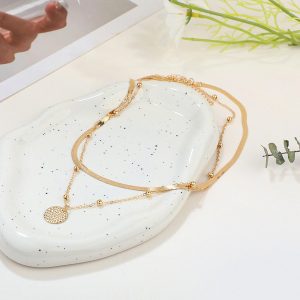 NEWITIN 69 Pieces Gold Jewelry Set for Women Fashion Costume Jewelry Gold Plated Necklace Bracelet Earrings Set for Women